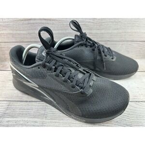 Reebok Nano X3 Men's Black Canvas Low Top Athletic Cross Training Shoes Size 9